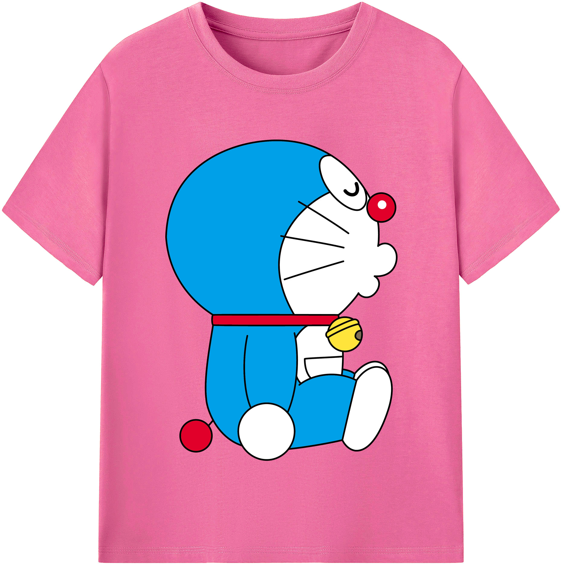 （画像用） ドラえもん Doraemon レディースカジュアルプリントTシャツ（綿100％）